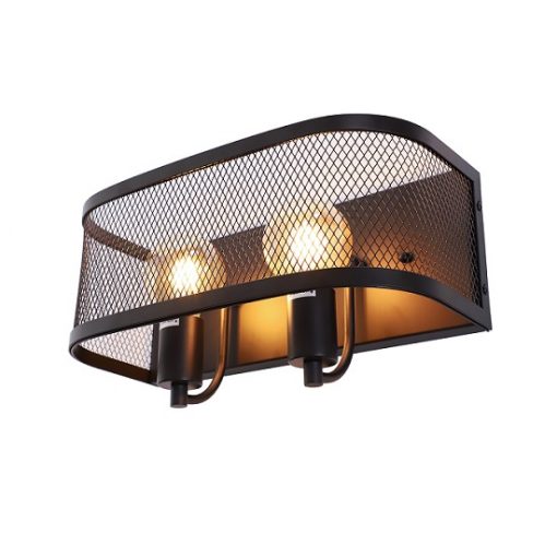 Stoere wandlamp woonkamer