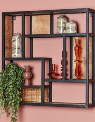 Wandrek metaal vintage industrieel