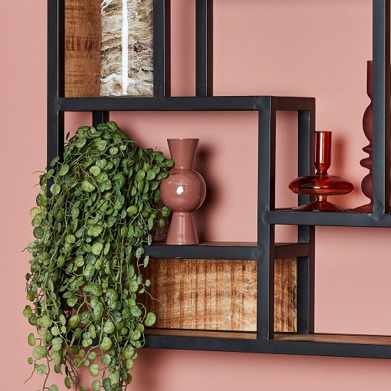 Wandrek metaal vintage zwart