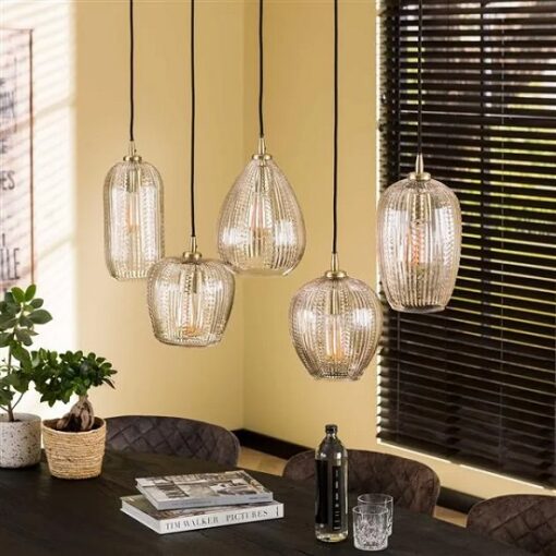 Glazen hanglamp helder