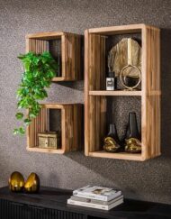 Industriele vakken wandrek hout