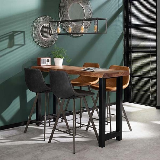 Barkruk bruin kunstleer pu