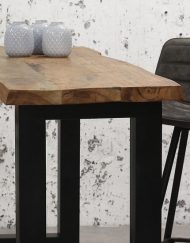 Industriele bartafel zwart metaal