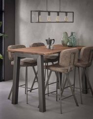 Hoge rechthoekige bartafel
