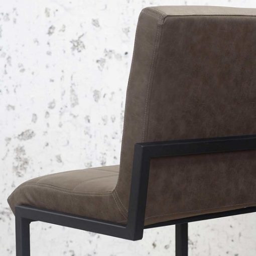 Barkruk industrieel bruin taupe