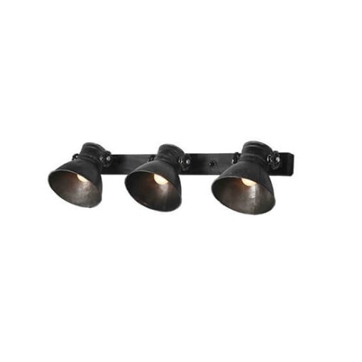Industriële wandlamp metalen drie kap