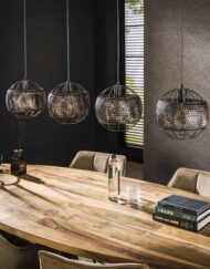 Hanglamp industrieel vier kappen