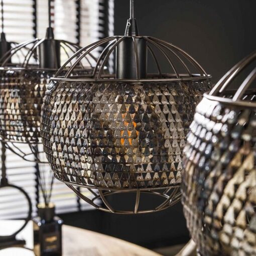 Hanglamp industrieel vier kappen bol