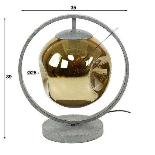 Tafellamp-rond-glas-bol