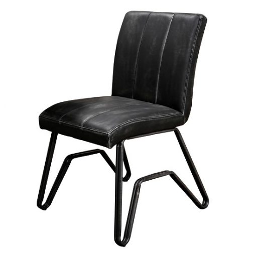Eetkamerstoel vintage lederlook pu