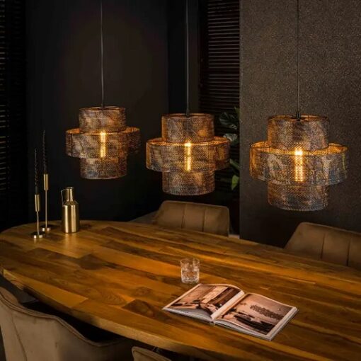 Eettafel lamp industrieel metaal kap