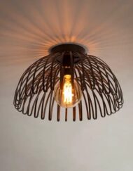 Industriele plafondlamp rond
