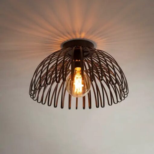 Industriele plafondlamp rond