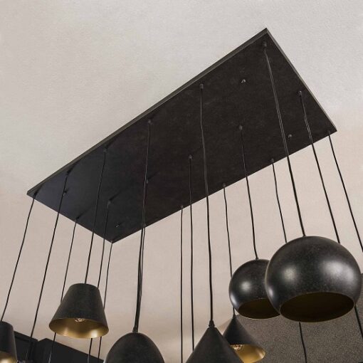 Grote industriële hanglamp plafondplaat