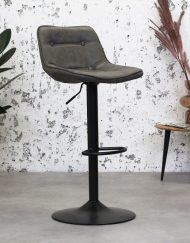 Verstelbare barkruk in hoogte antraciet