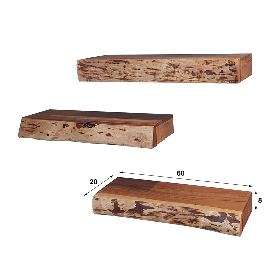 Houten wandplank acacia