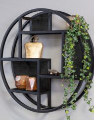 Wandrek muur metaal hout