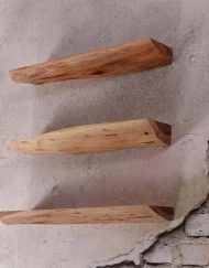 Boomstam wandplank set acaciahout
