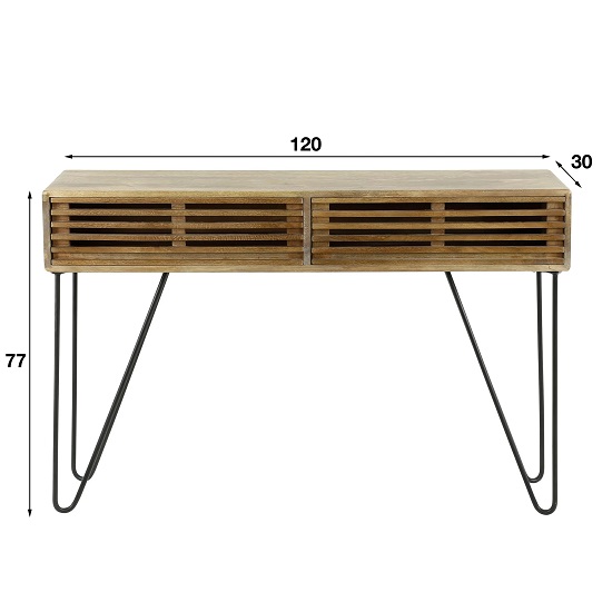 Haltafel industrieel mango sidetable