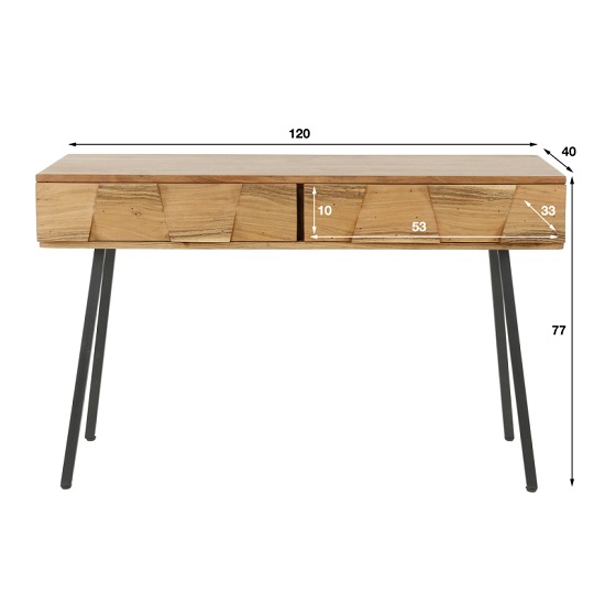 Sidetable acacia hout maten