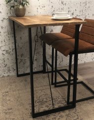 Bartafel hout industrieel hoog