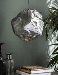 Hanglamp glas blok industrieel