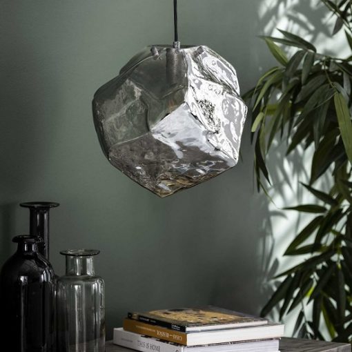 Hanglamp glas blok industrieel
