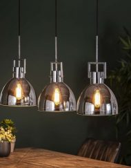 Hanglamp verchroomd industrieel stoer