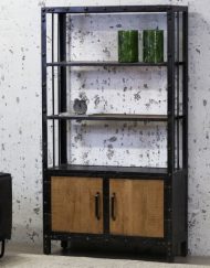 Industriële kast mangohout