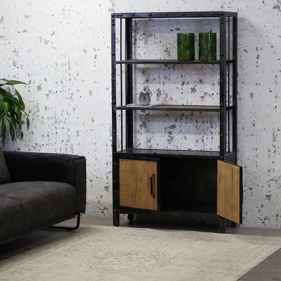 Industriële kast mangohouten