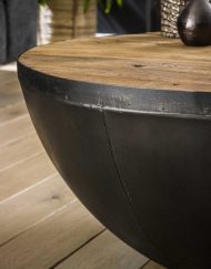 Salontafel hout metaal wonen