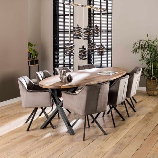 Eetkamerstoel velvet chique