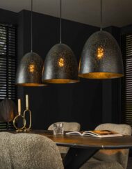 Hanglamp industriële drie kappen
