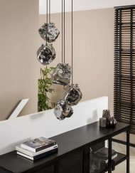 Industriële glazen hanglamp