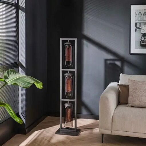 Vloerlamp glas industrieel