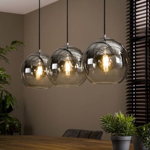 Hanglamp drie glazen bollen