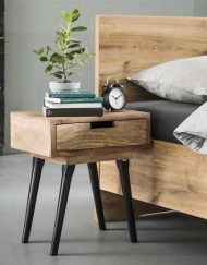 Nachtkastje lade retro look