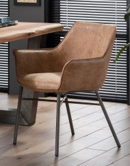 Armstoel comfortabel lederlook