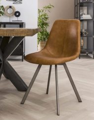 Eetkamerstoel trendy leer