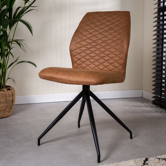 Industriële eetkamerstoel stof