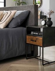 Nachtkastje stoer industrieel