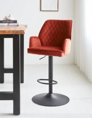 Barkruk armleuning velvet