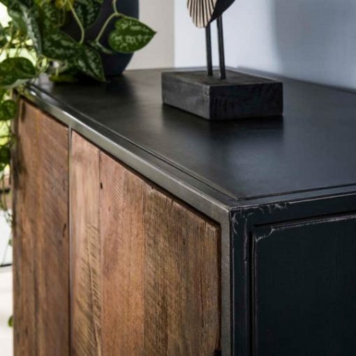 Wandkast hardhout twee deuren
