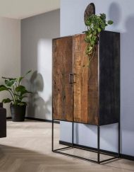 Wandkast hardhouten deuren