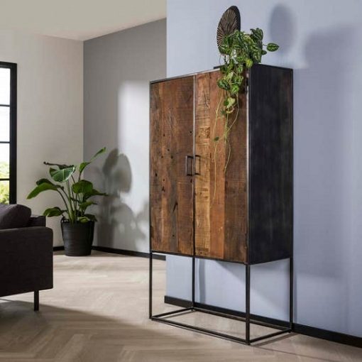 Wandkast hardhouten deuren