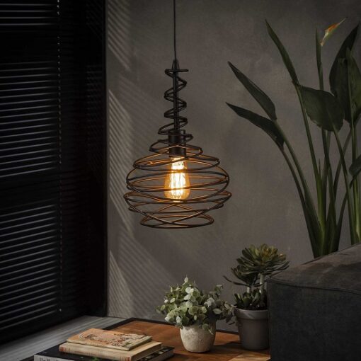 Hanglamp zwart modern draad