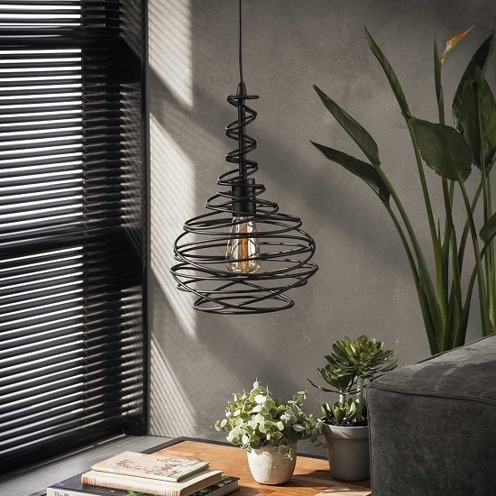 Overvloed voor mij Portugees Hanglamp zwart modern - Blockdesign