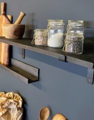 Wandplank industrieel houten