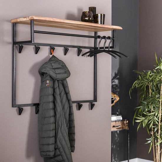 Garderobe kapstok zwart