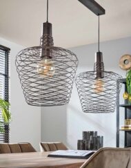 Hanglamp metalen vintage koper